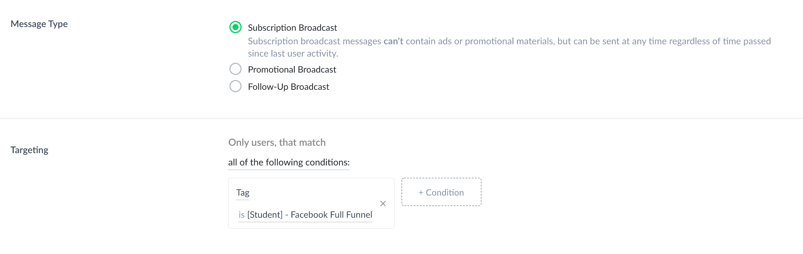 ใช้ Chatbot Broadcast