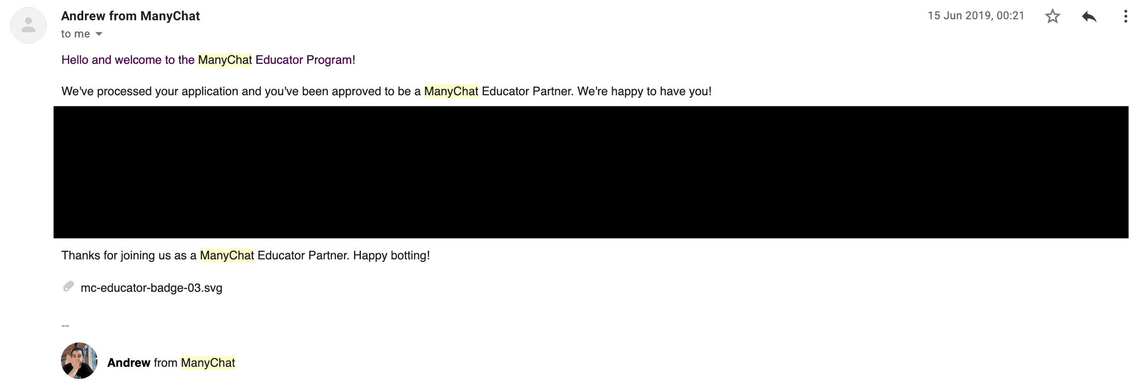 Manychat Educator Program