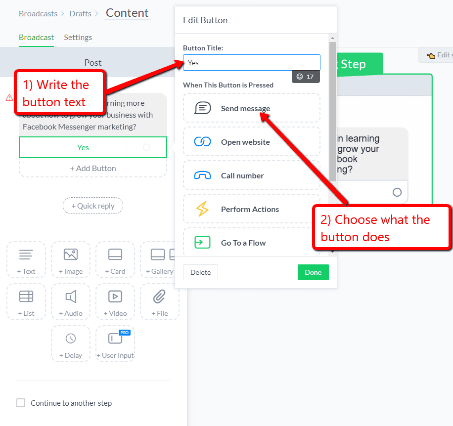บรอดแคสต์ Facebook