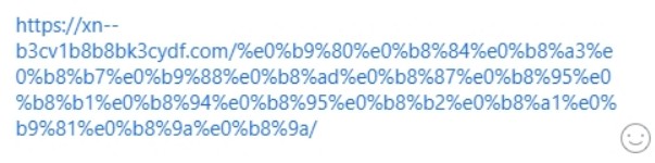 ตัวอย่าง url ภาษาไทย