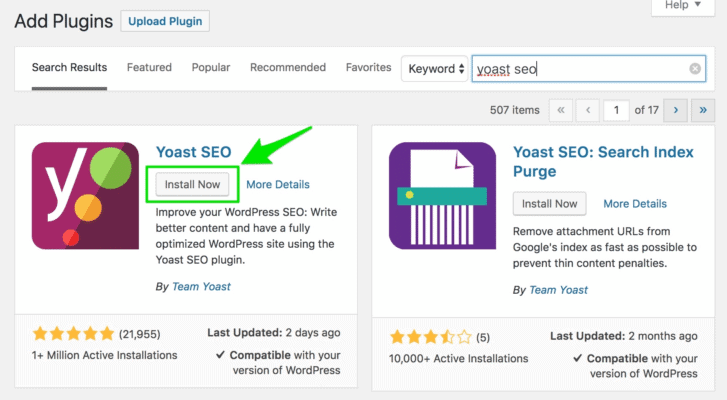 Add yoast seo plugin