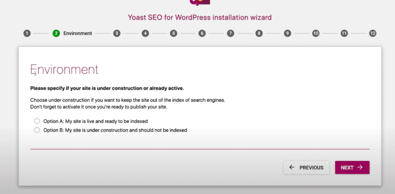 Environment Yoast seo