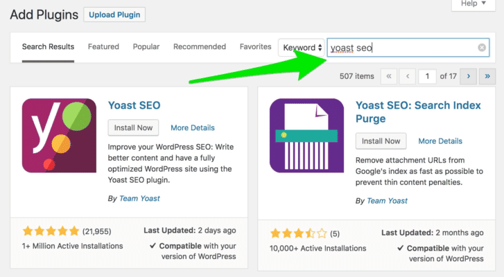 yoast seo install