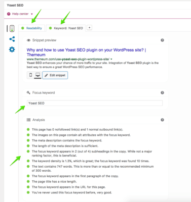 ปรับแต่ง Keyword จาก Focus Keyword 