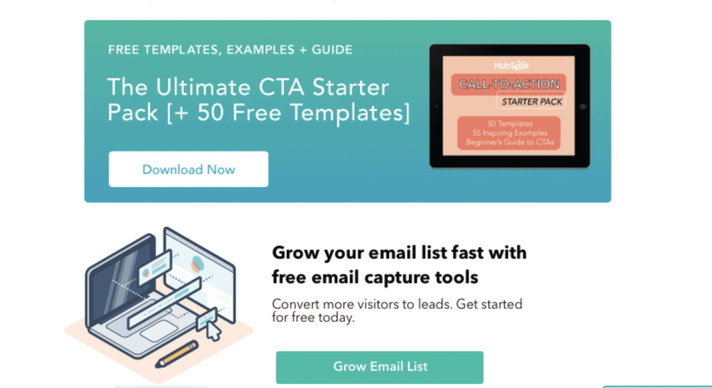 Call To Action บริเวณด้านล่างของเนื้อหา