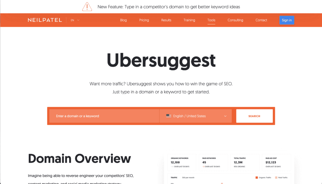 Ubersuggest 