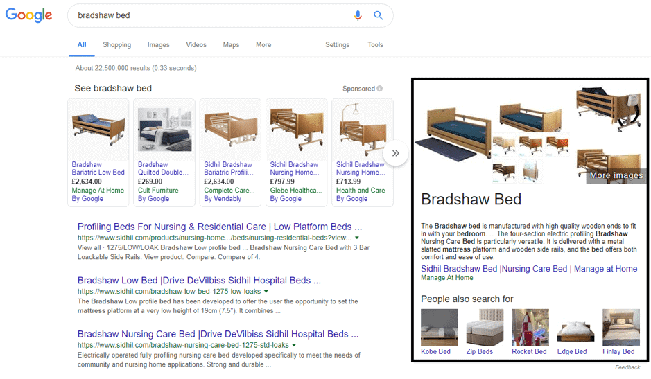 Featured Snippets รูปแบบ อีคอมเมิร์ซ (E-commerce)