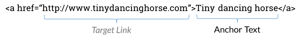 หน้าตาของ Anchor Text