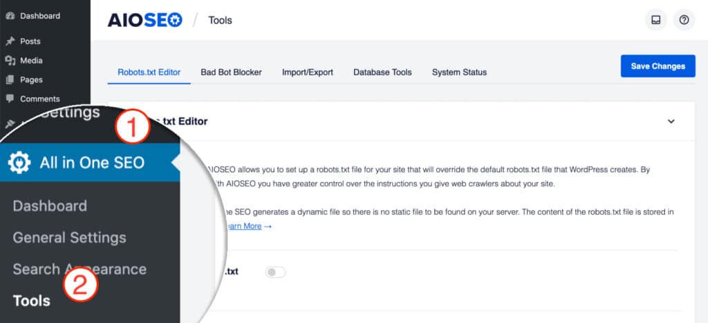 วิธีการสร้างไฟล์ Robots.txt โดยใช้ปลั๊กอิน