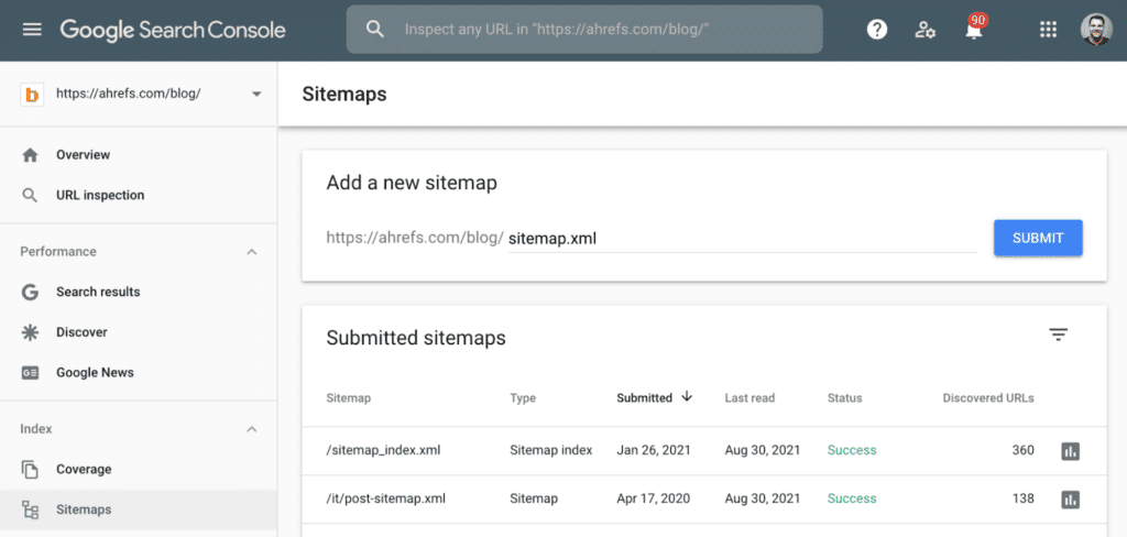 วิธีทำ Google Sitelinks เข้าไปที่ Google Search Console