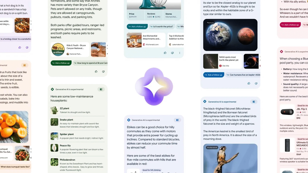 Search Generative Experience User experience