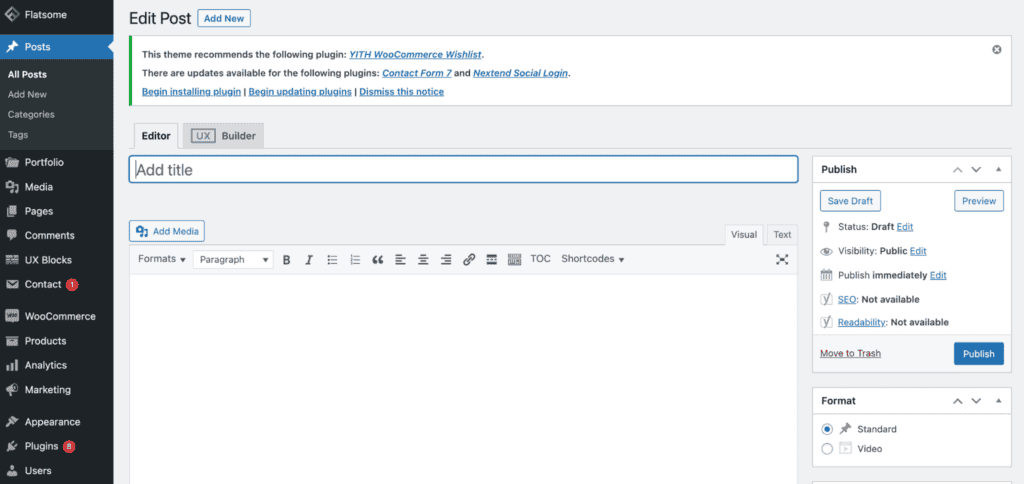 ขั้นตอนการสร้างโพสต์ด้วยตัวคุณเอง