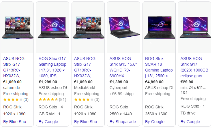ตัวอย่าง Schema Markup