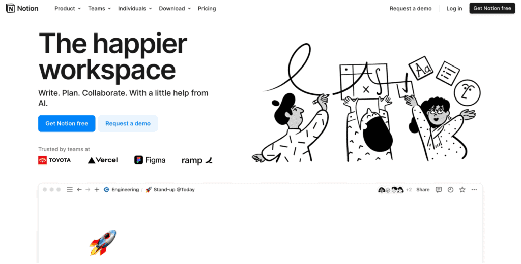 notion website example